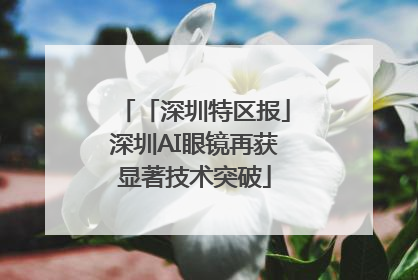 「深圳特区报」深圳AI眼镜再获显著技术突破