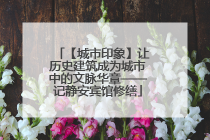 【城市印象】让历史建筑成为城市中的文脉华章——记静安宾馆修缮