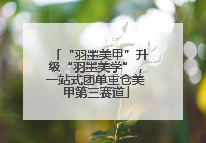 “羽墨美甲”升级“羽墨美学”，一站式团单重仓美甲第三赛道