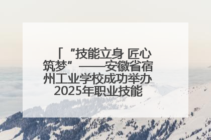“技能立身 匠心筑梦”——安徽省宿州工业学校成功举办2025年职业技能活动周各项活动