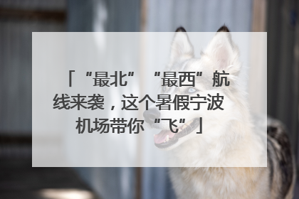 “最北”“最西”航线来袭，这个暑假宁波机场带你“飞”