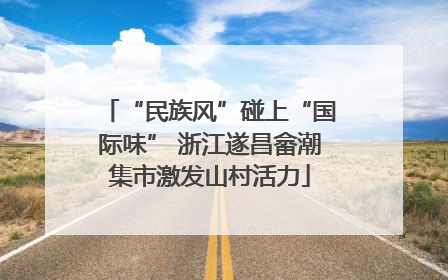 “民族风”碰上“国际味” 浙江遂昌畲潮集市激发山村活力