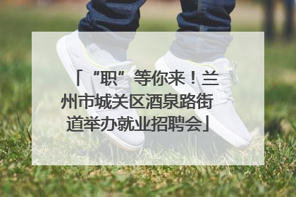 “职”等你来！兰州市城关区酒泉路街道举办就业招聘会