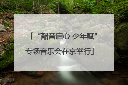 “韶音启心 少年赋”专场音乐会在京举行