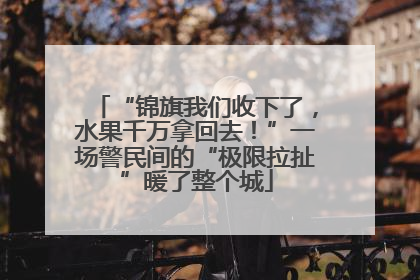 “锦旗我们收下了，水果千万拿回去！”一场警民间的“极限拉扯”暖了整个城