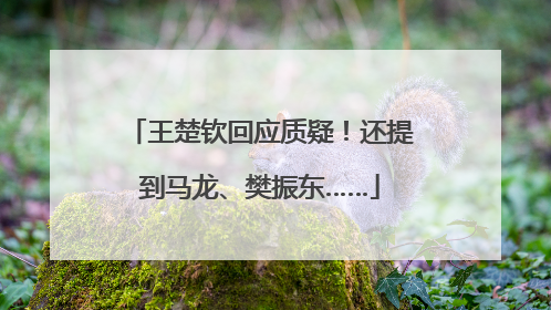 王楚钦回应质疑！还提到马龙、樊振东……