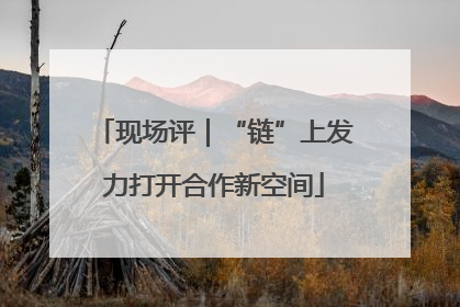 现场评｜“链”上发力打开合作新空间
