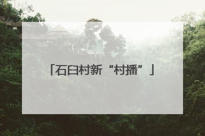 石臼村新“村播”