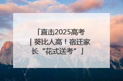 直击2025高考｜葵比人高！宿迁家长“花式送考”