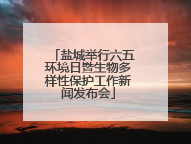 盐城举行六五环境日暨生物多样性保护工作新闻发布会