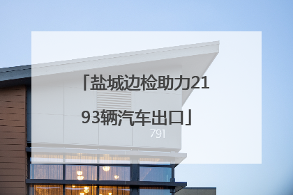 盐城边检助力2193辆汽车出口