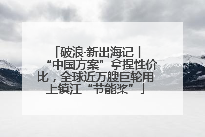 破浪·新出海记丨 “中国方案”拿捏性价比，全球近万艘巨轮用上镇江“节能桨”