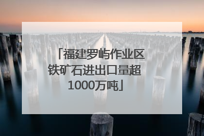 福建罗屿作业区铁矿石进出口量超1000万吨