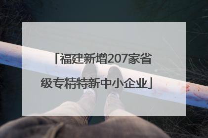 福建新增207家省级专精特新中小企业