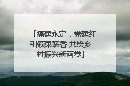福建永定：党建红引领果蔬香 共绘乡村振兴新画卷