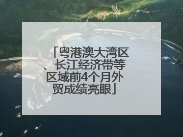 粤港澳大湾区、长江经济带等区域前4个月外贸成绩亮眼