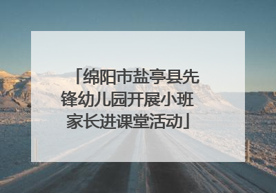 绵阳市盐亭县先锋幼儿园开展小班家长进课堂活动