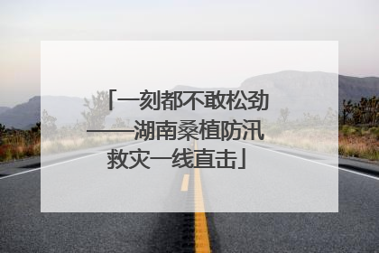 一刻都不敢松劲——湖南桑植防汛救灾一线直击