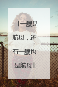 一艘是航母，还有一艘也是航母