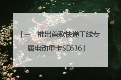 三一推出首款快递干线专属电动重卡SE636