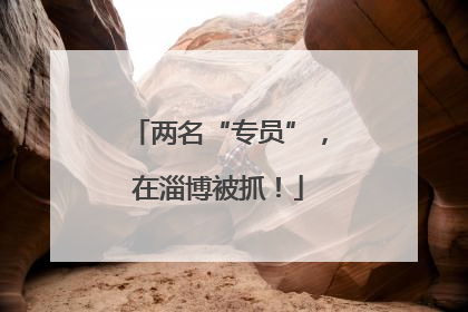 两名“专员”，在淄博被抓！