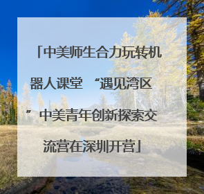 中美师生合力玩转机器人课堂 “遇见湾区”中美青年创新探索交流营在深圳开营