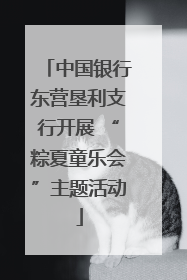 中国银行东营垦利支行开展 “粽夏童乐会”主题活动