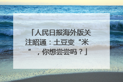 人民日报海外版关注昭通：土豆变“米”，你想尝尝吗？