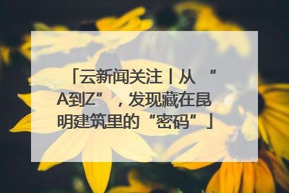 云新闻关注丨从 “A到Z”，发现藏在昆明建筑里的“密码”