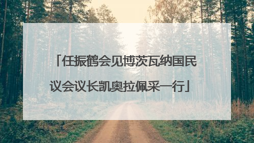 任振鹤会见博茨瓦纳国民议会议长凯奥拉佩采一行