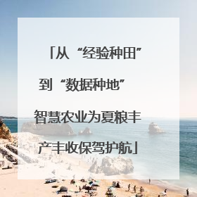 从“经验种田”到“数据种地” 智慧农业为夏粮丰产丰收保驾护航
