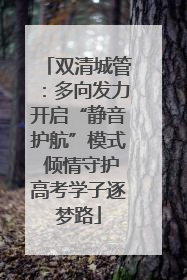双清城管：多向发力开启“静音护航”模式 倾情守护高考学子逐梦路