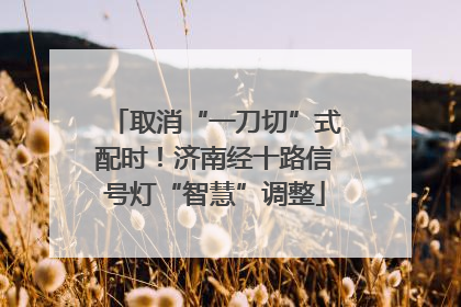 取消“一刀切”式配时！济南经十路信号灯“智慧”调整