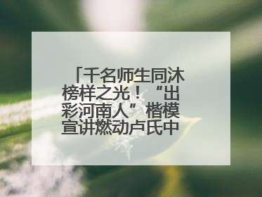 千名师生同沐榜样之光！“出彩河南人”楷模宣讲燃动卢氏中专思政课堂