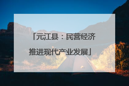元江县：民营经济推进现代产业发展