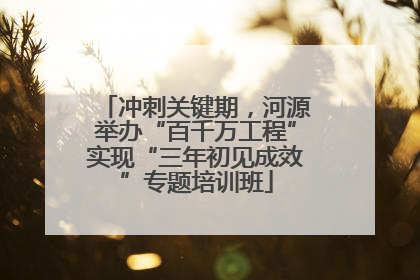 冲刺关键期，河源举办“百千万工程”实现“三年初见成效”专题培训班
