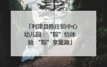 利津县陈庄镇中心幼儿园：“粽”情体验 “粽”享童趣
