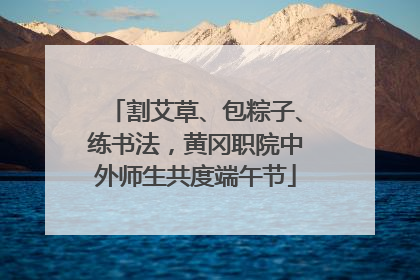 割艾草、包粽子、练书法，黄冈职院中外师生共度端午节