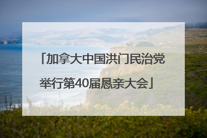 加拿大中国洪门民治党举行第40届恳亲大会