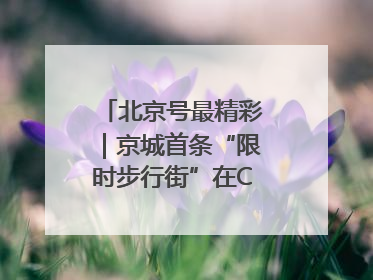 北京号最精彩｜京城首条“限时步行街”在CBD商圈开街