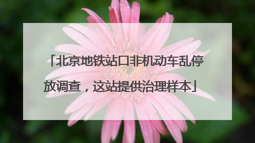 北京地铁站口非机动车乱停放调查，这站提供治理样本