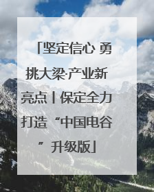 坚定信心 勇挑大梁·产业新亮点丨保定全力打造“中国电谷”升级版