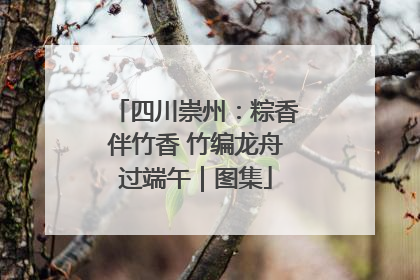 四川崇州：粽香伴竹香 竹编龙舟过端午｜图集
