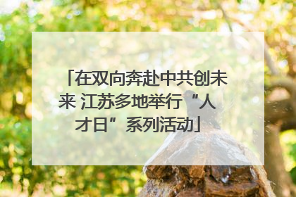 在双向奔赴中共创未来 江苏多地举行“人才日”系列活动