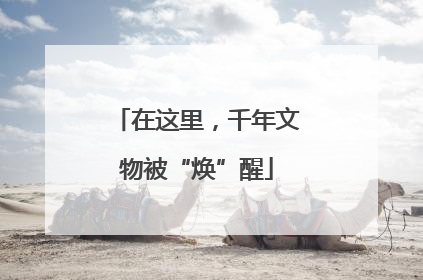 在这里，千年文物被“焕”醒
