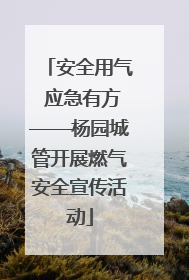 安全用气 应急有方——杨园城管开展燃气安全宣传活动