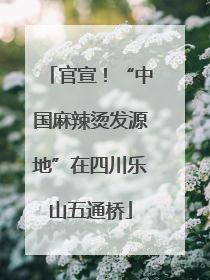 官宣！“中国麻辣烫发源地”在四川乐山五通桥