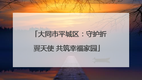 大同市平城区：守护折翼天使 共筑幸福家园
