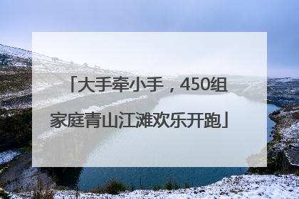 大手牵小手，450组家庭青山江滩欢乐开跑