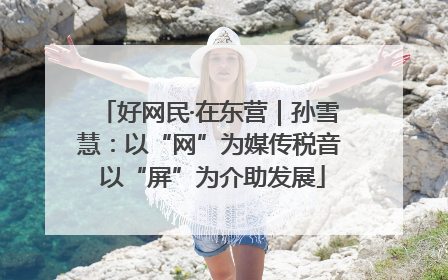 好网民·在东营｜孙雪慧：以“网”为媒传税音 以“屏”为介助发展